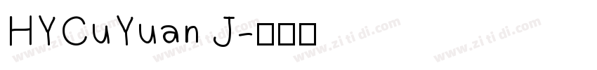 HYCuYuan J字体转换